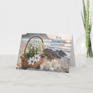 Tarjeta Madrina Feliz Día de la Madre con velas