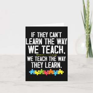 Tarjeta Maestra autista enseña conciencia sobre el autismo