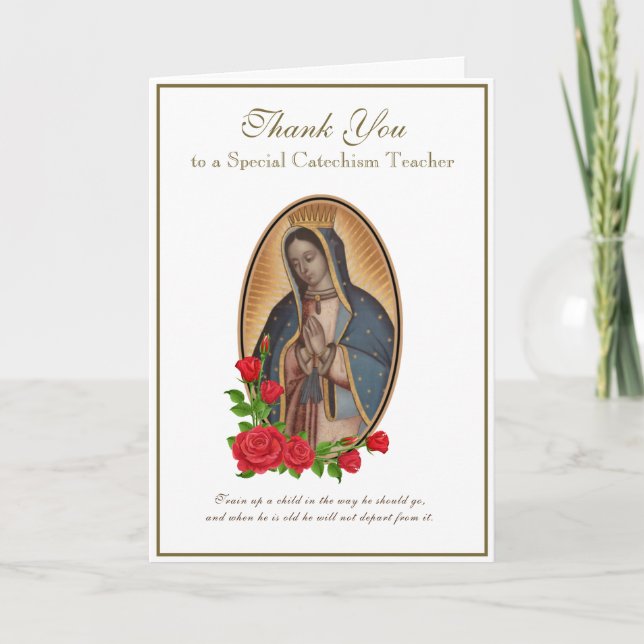 Tarjeta Maestra de CCD Religiosa Virgen María Sacerdote Mo (Anverso)