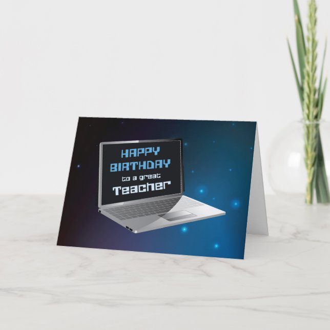 Tarjeta Maestra de Computadoras De Cumpleaños De Todos Nos (Anverso)