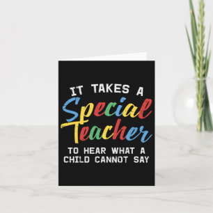 Tarjeta Maestra de Educación Especial Cuse Autismo Sensibi