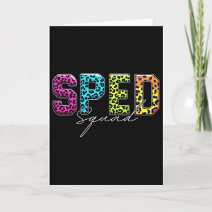 Tarjeta Maestra de Educación Especial Equipo Sped Escuela 