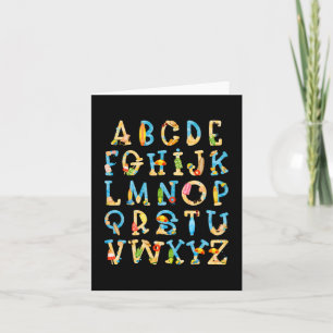Tarjeta Maestra de jardín de infancia Abc Verano Playa Fin