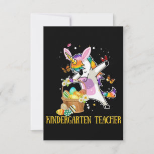 Tarjeta Maestra de jardín de infantes de Pascua