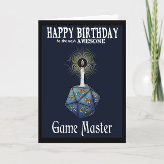 Tarjeta maestra de juego de cumpleaños feliz