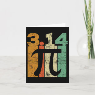 Tarjeta Maestra De Matemáticas Del Día De La Pi Vintage 3.