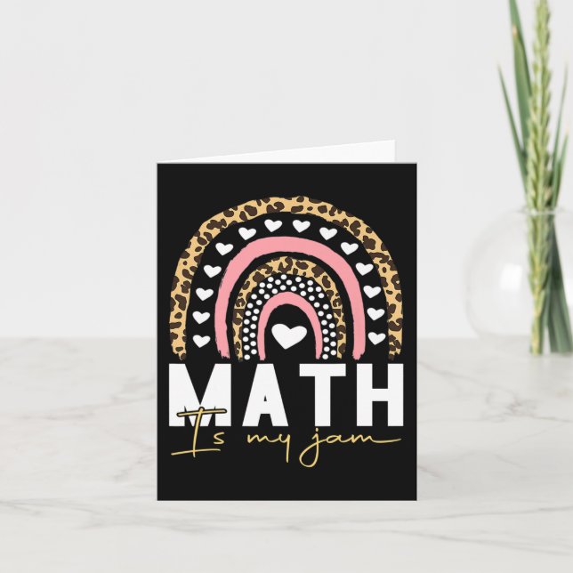 Tarjeta Maestra de matemáticas - Las matemáticas son mi tr (Anverso)