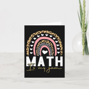 Tarjeta Maestra de matemáticas - Las matemáticas son mi tr