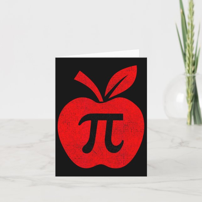 Tarjeta Maestra De Matemáticas Pi Math De Apple Pi Day (Anverso)