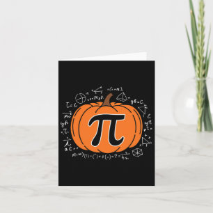 Tarjeta Maestra de matemáticas pumpkin Pi Pie Halloween gr