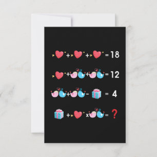 Tarjeta Maestra de Matemáticas San Valentín