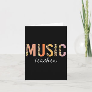 Tarjeta Maestra De Música Leopard Cute Ck A Los Suministro