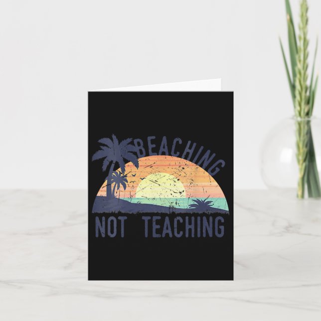 Tarjeta Maestra de vacaciones de verano de Guay golpeando  (Anverso)