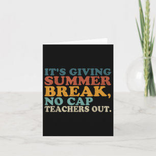 Tarjeta Maestra En Las Vacaciones De Verano No
