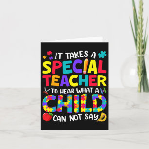 Tarjeta Maestra Especial Para Oír Lo Que El Autismo Infant