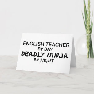 Tarjeta Maestra inglesa muere Ninja