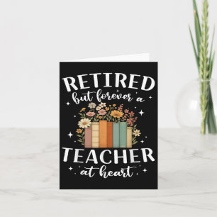 Tarjeta Maestra Jubilada En La Jubilación De Floral Cardía