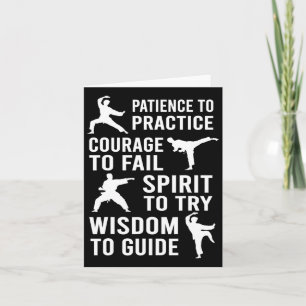 Tarjeta Maestra Karate Formación Estudiantil Práctica Kara