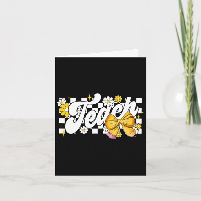 Tarjeta Maestra Lazo Coqueta Agradecimiento a Maestros Reg (Anverso)