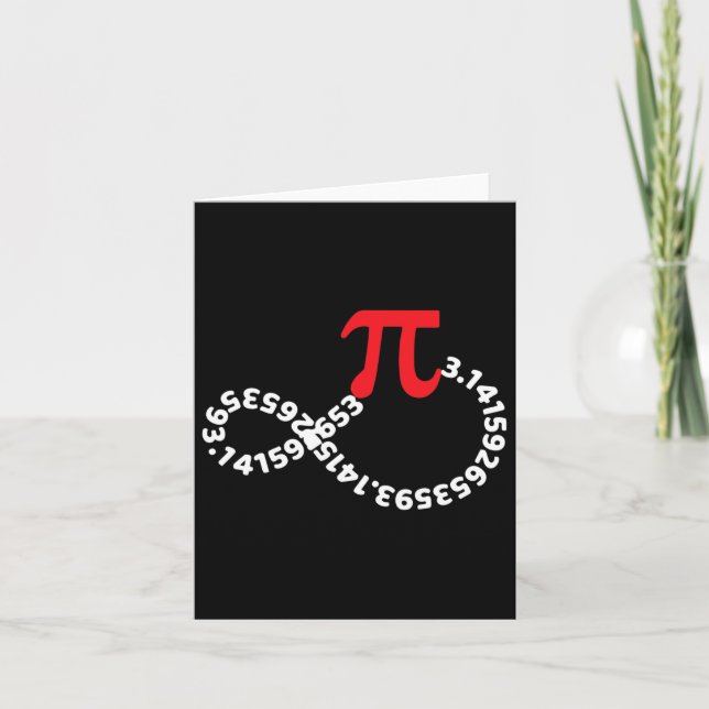 Tarjeta Maestra Matemática Maestra Símbolo Pi Feliz Día Pi (Anverso)