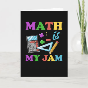 Tarjeta Maestra Matemática, Matemáticas Es Mi Jam, Matemát