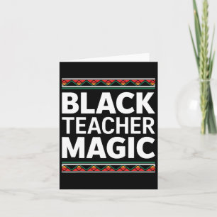 Tarjeta Maestra negra mágica Mes de historia negra América