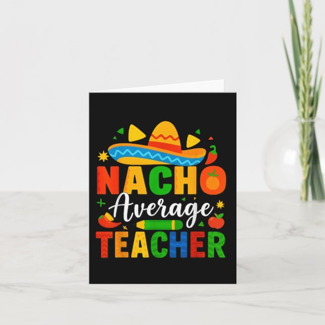 Tarjeta Maestra promedio de Nacho Apple Cinco De Mayo (Anverso)