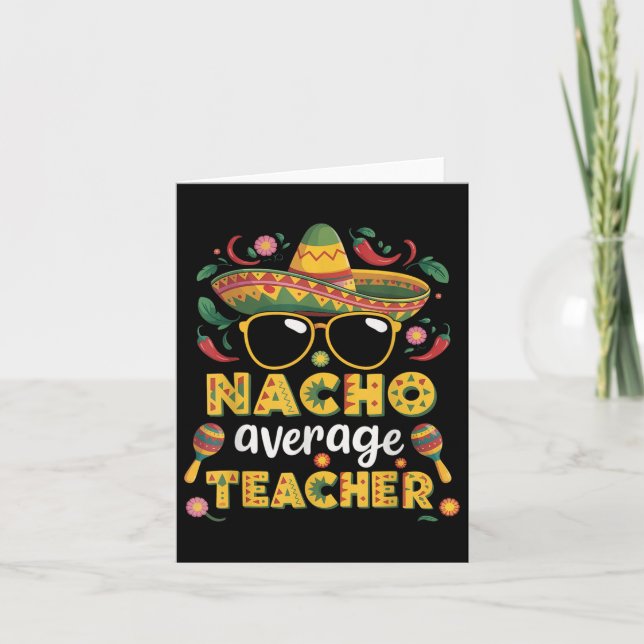Tarjeta Maestra promedio de Nacho Apple Cinco De Mayo (Anverso)