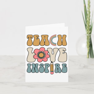 Tarjeta Maestra Retro Groovy Inspiradora Feliz Ck A Tal