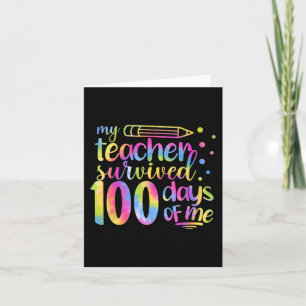 Tarjeta Maestra Sobrevivió A 100 Días De Mí 100º Día De Es