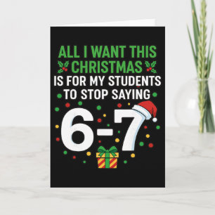 Tarjeta Maestro 67 Todo lo que Quiero esta Navidad es que