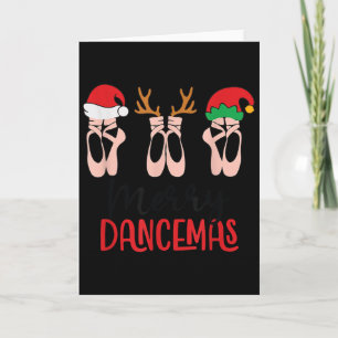 Tarjeta Maestro de baile de ballet Feliz Dancemas Navidad