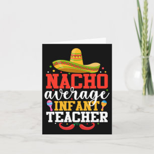 Tarjeta Maestro de bebés no promedio divertido mexicano ci