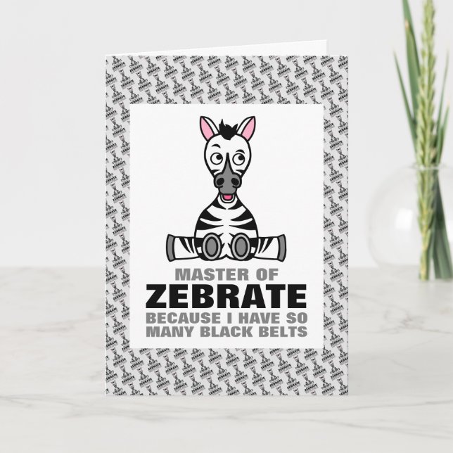 Tarjeta Maestro de Cebrado, Cebra (Anverso)
