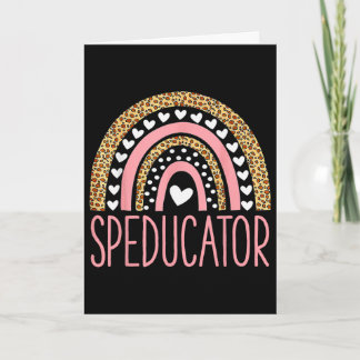 Tarjeta Maestro de Educación Especial - Corazón de Speduca