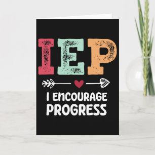 Tarjeta Maestro de educación especial Iep I Fomento el pro