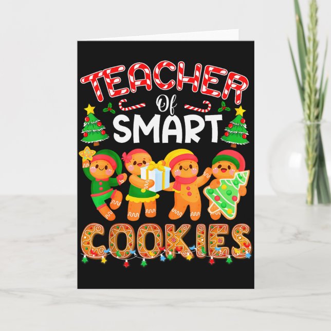 Tarjeta Maestro De Galletas Inteligentes Navidad Pan De Je (Anverso)