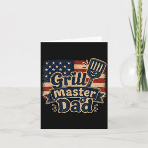Tarjeta Maestro de la Parrilla Papá Equipo de Barbacoa Día