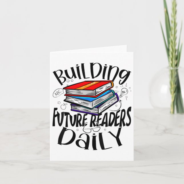 Tarjeta Maestro de Lectura Construyendo Lectores del Futur (Anverso)