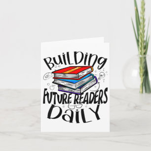 Tarjeta Maestro de lectura construyendo lectores del futur