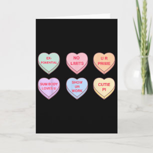 Tarjeta Maestro de matemáticas del día de San Valentín Cor