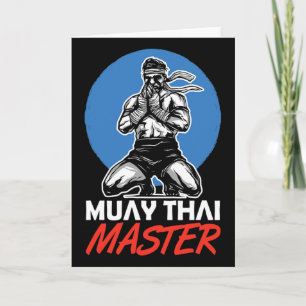 Tarjeta Maestro de Muay Thai Aficionado Artes Marciales Bo