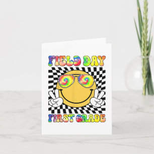 Tarjeta Maestro de primer grado del día Estudiante Último 