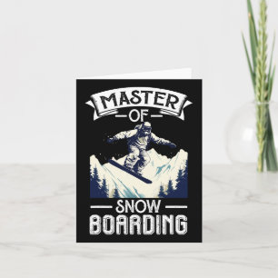 Tarjeta Maestro De Snowboard Ski Fan Snowboard Snowboard S