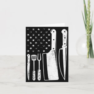 Tarjeta Maestro del bbq estadounidense bandera usa patriót
