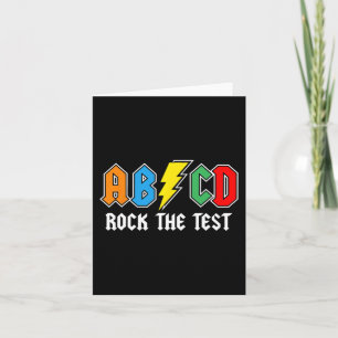 Tarjeta Maestro del Día Estudiante Motivacional Retro Rock