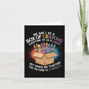 Tarjeta Maestro Divertido Somos Como Una Caja De Crayones