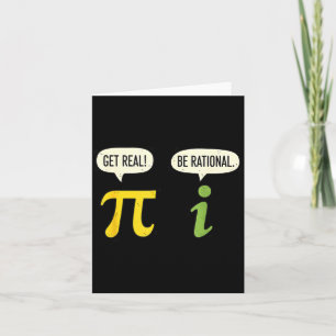 Tarjeta Maestro Matemáticas Pi Sé Real Sé Racional Diverti