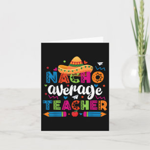 Tarjeta Maestro No Promedio Fiesta Cinco De Mayo Mexicano