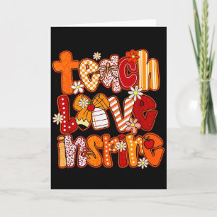 Tarjeta Maestro Otoño,enseñar Amor Insre,otoño Maestro Div